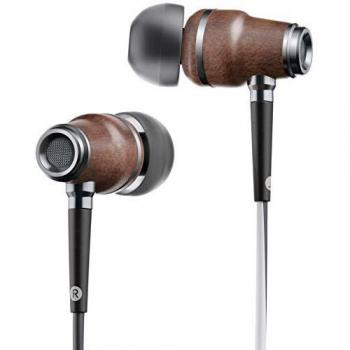 Symphonized NRG X Auriculares de Madera con Aislamiento de Ruido con micrófono y Control de Volumen