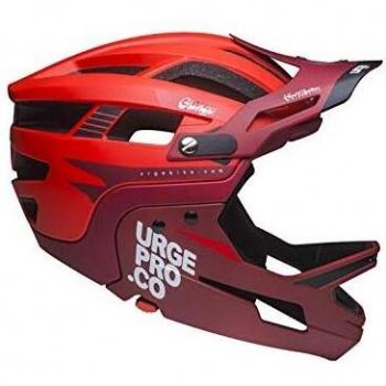 Urge Gringo de la Pampa - Casco Integral para Bicicleta de montaña o Adulto, Unisex, Color Rojo