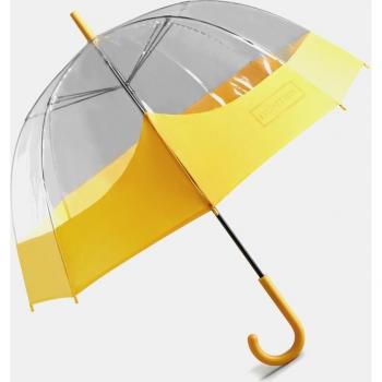 Paraguas Hunter Burbuja Amarillo Resistente - 90 cm, Ideal para Días Lluviosos