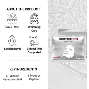 Bio-Intense Glutathione White Ampoule Mask Set - 10 Pcs