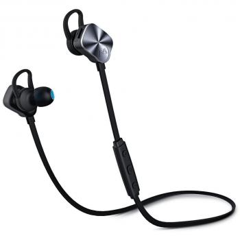 Mpow Wolverine Auriculares Bluetooth 4.1 Manos Libres, Cascos Deportivos con Micrófono para Correr Runing Compatible con iPhone Android Moviles Tablets PC - Plateado