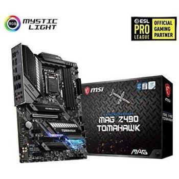 MSI MAG Z490 TOMAHAWK Motherboard ATX - Supports Intel Core 10th Gen Processors, LGA 1200 - Memory Boost