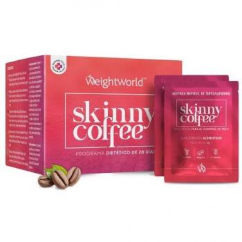 Skinny Coffee - 28 Sobres de Café Instantáneo Dietético y Detox para un Programa de Control de Peso de 28 días