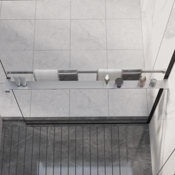 Estante de pared de ducha aluminio cromado 100 cm vidaXL Plateado