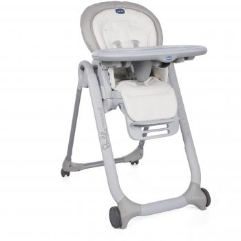 Chicco Polly Progres5 - Trona evolutiva, de hamaca a elevador, 4 ruedas, de 0 a 3 años, color blanco
