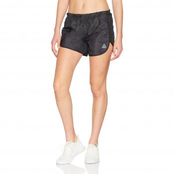 Reebok Re 4in Short Print Pantalón Corto, Mujer, Gris