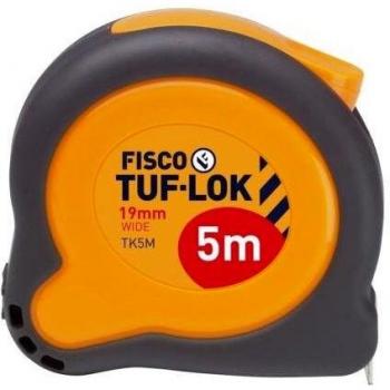 Fisco TK5M/D Flexómetro a prueba de impactos, 5 m x 19 mm