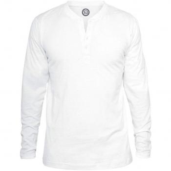 R.E.D. by EMP Basic Henley Manga Larga Blanco 5XL