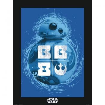 Lámina decorativa Star Wars EP.IX BB-8 Blue 30x40cm