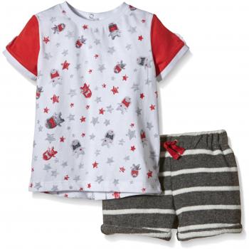 3 Pommes Besoin d'Espace-Conjunto de lencería Bebé-Niñas    Rojo Rojo