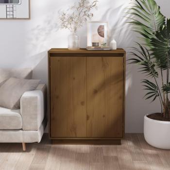 Aparador de madera maciza de pino 60x34x75 cm
