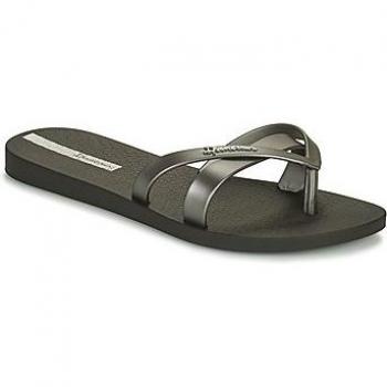 Chanclas Ipanema Kirei Fem Negros/Plateados - Sandalias de Mujer