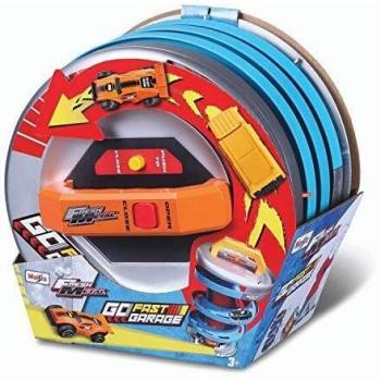 Maisto- Go Fast Garage Incluye 2 vehículos 12403, Multicolor