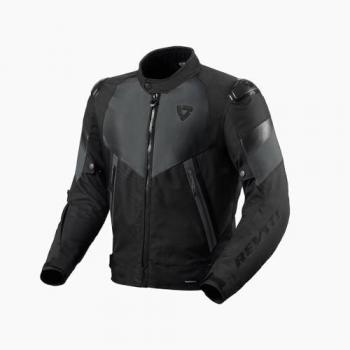 Chaqueta Textil de Moto REV'IT! Control H2O Negra-Antracita 2XL