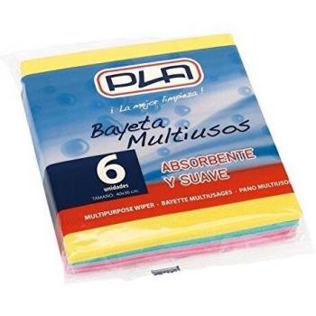 Pla Bayeta Multiusos Colores Pack de 6 Unidades