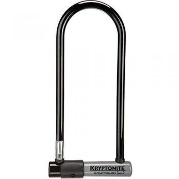 Kryptonite Kryptolok Series 2 U-Lock - Candado antirrobo U, color gris, talla 12.7 x 29.2 cm