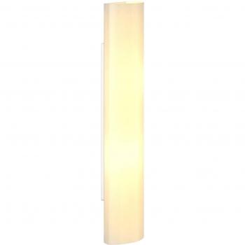 Aplique de vidrio Ophelia en blanco, lámpara de pared moderna de Lindby, 2 llamas E14, ideal para pasillos