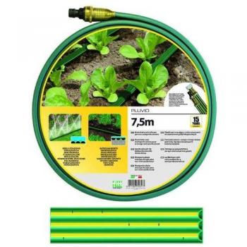 Manguera Microperforada de Riego de Jardines - 7,5 M con Tres Vías Fitt y Vigor-Blinky