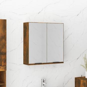 Mueble de espejo de baño Smoke Oak 64x20x67 cm