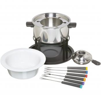 KitchenCraft Juego de Fondue 3 en 1 con Tenedores Codificados por Colores
