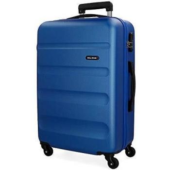 Roll Road Flex Maleta mediana Azul 46x64x23 cms Rígida ABS Cierre combinación 56L 3,1Kgs 4 Ruedas