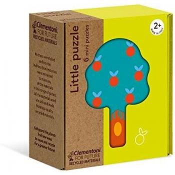 Clementoni Play for Future 6 Puzles Naturaleza, Multicolor