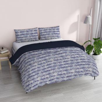 Funda Nórdica Individual Fantasy Rayas Jeans con Fundas de Almohada