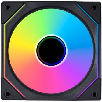 Lian Li Uni Fan SL120 Infinity Black - Ventilador de 120mm con iluminación ARGB y control PWM