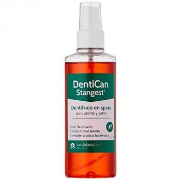 STANGEST DentiCan Spray | Dentífrico en Spray para Perros y Gatos |Higiene Bucal de Triple Acción | Elimina Mal Aliento| Controla la Placa y Sarro | 125 ml