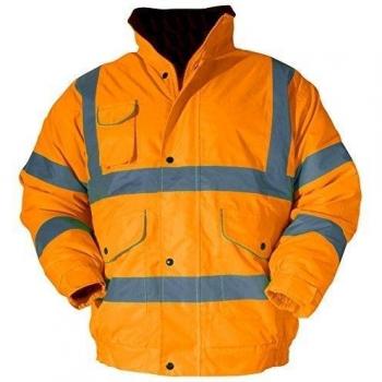 Baratec 8002410 - Hombres De Hi-Vis Bomber Contratista Jacket - Orange, Xxxxx-Large