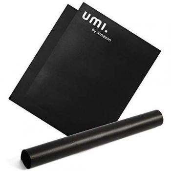 Amazon Brand - Umi Forros para Horno Estera de Barbacoa Forro de Teflón Horno Liner, Antiadherente Sin PFOA, para la Parte Inferior de Hornos Convección, Electricidad, Gas Microondas - 2-Set, 42x60cm