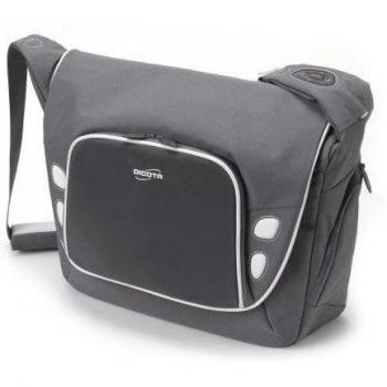 Dicota N21528P - Bolsa bandolera para portátil de 13.3, gris