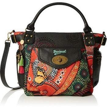 Desigual - MCBEE LLUKA, Bolsa de Hombro Mujer, Rojo