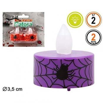 Atosa BL. Acc. Decoracion Halloween 3.5X3.5 LUZ 2 ST, 40180