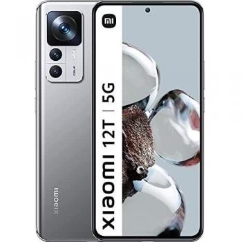Xiaomi L12U 12T Pro Smartphone, 12 GB RAM + 256 GB UFS, Pantalla AMOLED 120 Hz, Plata Lunar