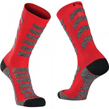 Calcetines Northwave Husky Ceramic High rojo gris negro - M
