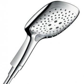 Hansgrohe 26551000 Raindance Select E 150 ducha de mano, 3 tipos de chorro, ahorro de agua cromo