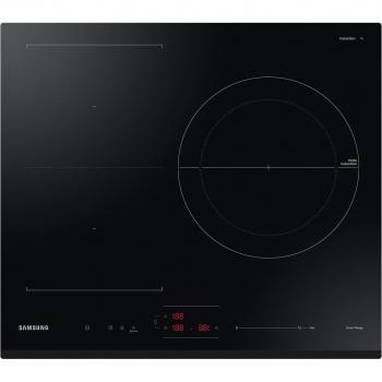 Placa de inducción Samsung NZ63B5046GK/U1 con 3 zonas de cocción y Zona Dual Flex