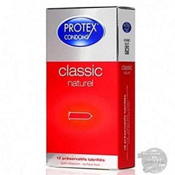PROTEX CLASSIC NATUREL Préservatif avec réservoir Boite de 12