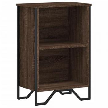 Librería Estantería de madera de ingeniería marrón roble 50x31x74,5 cm