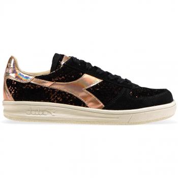 Diadora Women's Black Fabric Sneakers - Size 6 US (EU36) with Contrast Laces