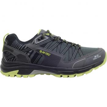 Zapatillas de montaña Hi-Tec Gravel para hombre (carbón/chartreuse)