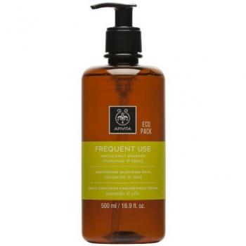 Apivita Frequent Use Gentle Daily Shampoo Chamomile & Honey 500ml - Natural Sulfate-Free & Paraben-Free Shampoo with Chamomile and Honey - Hydrates, Offers Softness and Elasticity, Helps Prevent Split Ends