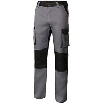 VELILLA 103020B_08/00_44 pantalón Bicolor Multibolsillos, Gris y Negro