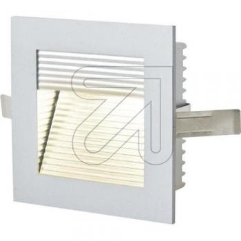Aplique LED empotrado 3.000 K, aluminio, 1,2W, eficiencia energética A+