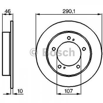 Bosch BD315 Discos de freno - Eje delantero - certificación ECE-R90 - 1 juego de 2 discos