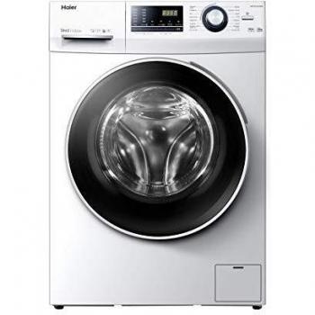 Haier HW100-B14636N-IB - Lavadora 10kg, Motor Inverter Direct Motion, ABT Antibacterias, Función Vapor, Libre Instalación, 67dba, 1400rpm, Clase A