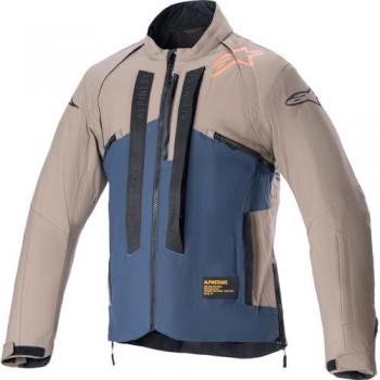 Chaqueta de Motocross Alpinestars Techdura Marrón y Azul Marino Talla M