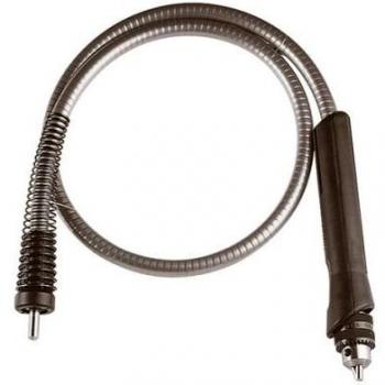 wolfcraft 2147000 - Eje flexible profesional, 3 rodamientos de bolas, portabrocas dentado 1.5 - 8 mm, vástago 8 mm 1300 mm