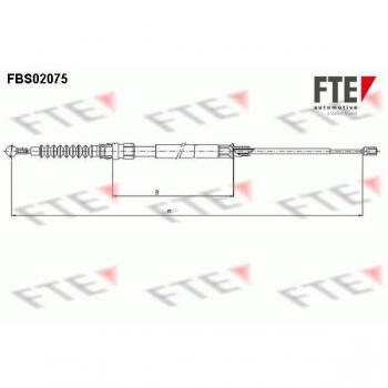Cable de freno de mano FTE 9250076 con alta resistencia y durabilidad